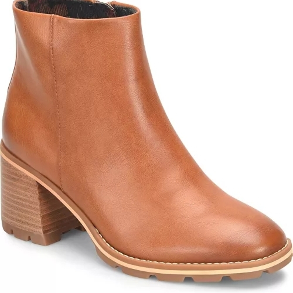 KORKS Gorgeous Burnished Finish Women's Tan Chandler Comfort Bootie Size 9 - Picture 7 of 8